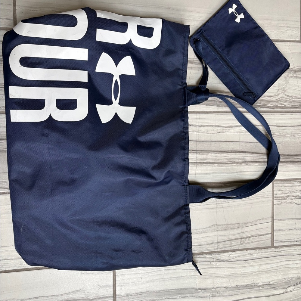 Under Armour Dark Blue Tote and Pouch Set